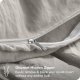 Sandwashed Duvet Cover /Twin XL - Premium 1800 Ultra-Soft Brushed Microfiber - Easy Care (/Twin XL, Sandwashed Fog)