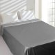 1 Piece Satin Flat Sheet,Luxury Extra Soft Silk Top Sheet-Gray Flat Bed Sheet 102×90inches，Wrinkle, Fade, Stain Resistant (Gray, Flat Sheet(90''×102''))