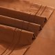Microfiber Pillow Cases - Standard Size Set of 2-1800 Thread Count Ultra Soft Caramel Pumpkin Pillowcases - Wrinkle Resistant