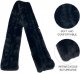 Faux Fur Scarf Shawl - Warm Soft Knitted Wraps, Elegant Rex Rabbit Effect Scarfs for Women, Girls